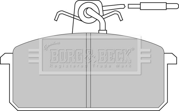 Borg & Beck BBP1317 - Гальмівні колодки, дискові гальма autocars.com.ua