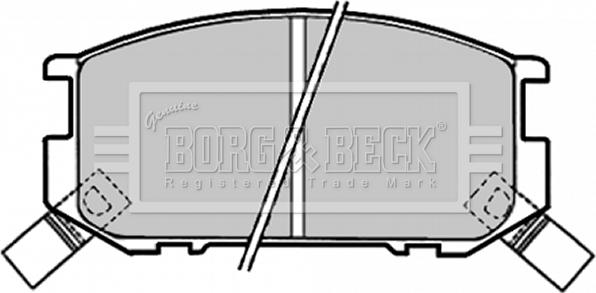 Borg & Beck BBP1318 - Тормозные колодки, дисковые, комплект avtokuzovplus.com.ua