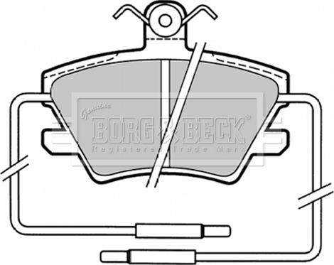 Borg & Beck BBP1319 - Гальмівні колодки, дискові гальма autocars.com.ua