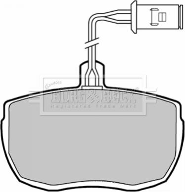 Borg & Beck BBP1320 - Тормозные колодки, дисковые, комплект avtokuzovplus.com.ua