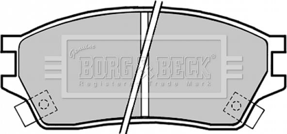 Borg & Beck BBP1325 - Гальмівні колодки, дискові гальма autocars.com.ua