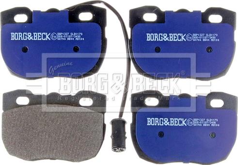 Borg & Beck BBP1327 - Гальмівні колодки, дискові гальма autocars.com.ua