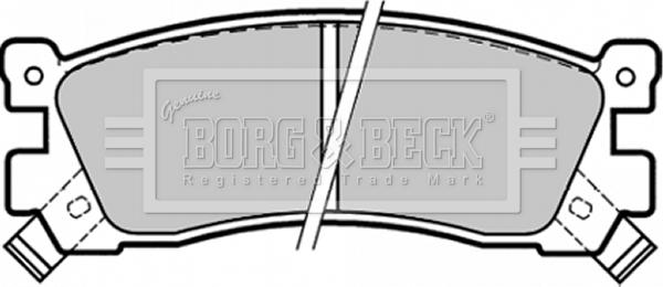 Borg & Beck BBP1328 - Тормозные колодки, дисковые, комплект avtokuzovplus.com.ua