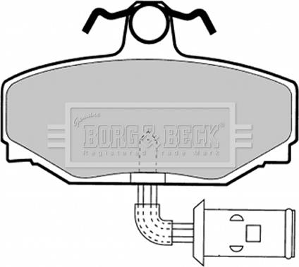 Borg & Beck BBP1332 - Гальмівні колодки, дискові гальма autocars.com.ua