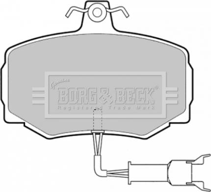 Borg & Beck BBP1333 - Гальмівні колодки, дискові гальма autocars.com.ua