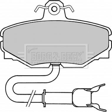 Borg & Beck BBP1334 - Гальмівні колодки, дискові гальма autocars.com.ua