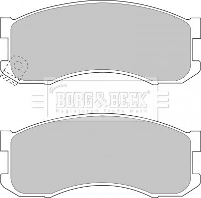Borg & Beck BBP1336 - Гальмівні колодки, дискові гальма autocars.com.ua