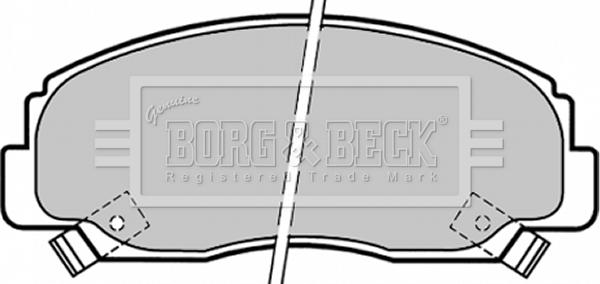 Borg & Beck BBP1341 - Гальмівні колодки, дискові гальма autocars.com.ua