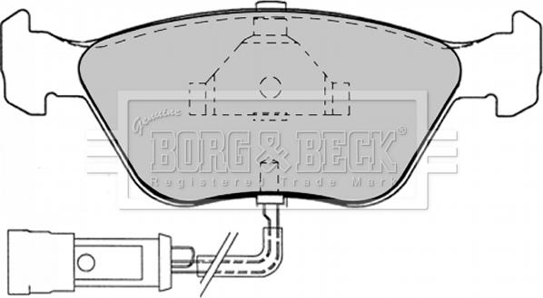 Borg & Beck BBP1343 - Гальмівні колодки, дискові гальма autocars.com.ua