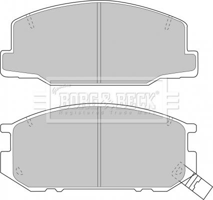 Borg & Beck BBP1345 - Гальмівні колодки, дискові гальма autocars.com.ua