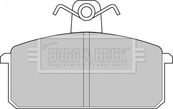 Borg & Beck BBP1348 - Гальмівні колодки, дискові гальма autocars.com.ua
