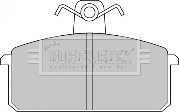 Borg & Beck BBP1348 - Тормозные колодки, дисковые, комплект avtokuzovplus.com.ua