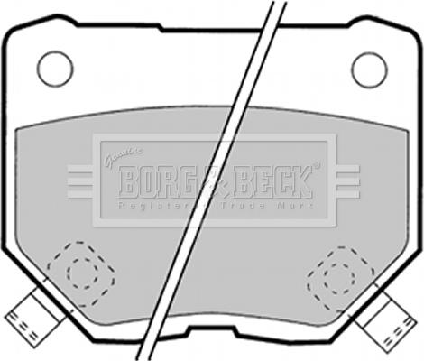 Borg & Beck BBP1349 - Гальмівні колодки, дискові гальма autocars.com.ua