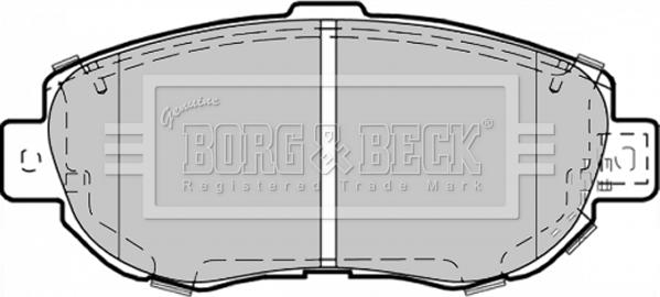 Borg & Beck BBP1353 - Гальмівні колодки, дискові гальма autocars.com.ua