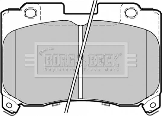 Borg & Beck BBP1354 - Гальмівні колодки, дискові гальма autocars.com.ua