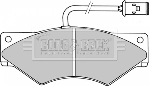 Borg & Beck BBP1357 - Тормозные колодки, дисковые, комплект avtokuzovplus.com.ua