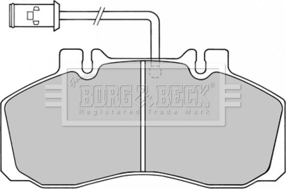 Borg & Beck BBP1362 - Тормозные колодки, дисковые, комплект avtokuzovplus.com.ua