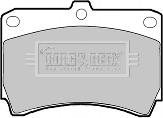 Borg & Beck BBP1365 - Тормозные колодки, дисковые, комплект avtokuzovplus.com.ua