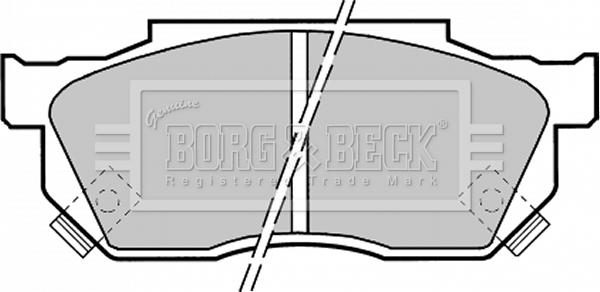 Borg & Beck BBP1369 - Тормозные колодки, дисковые, комплект autodnr.net