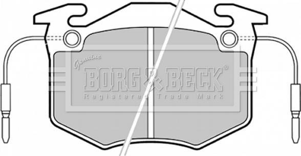 Borg & Beck BBP1370 - Тормозные колодки, дисковые, комплект avtokuzovplus.com.ua