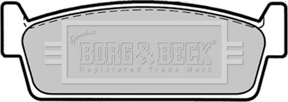 Borg & Beck BBP1374 - Тормозные колодки, дисковые, комплект avtokuzovplus.com.ua