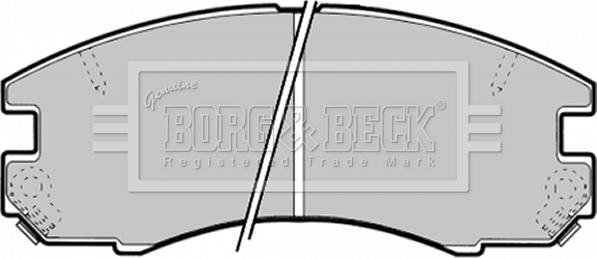 Borg & Beck BBP1375 - Гальмівні колодки, дискові гальма autocars.com.ua