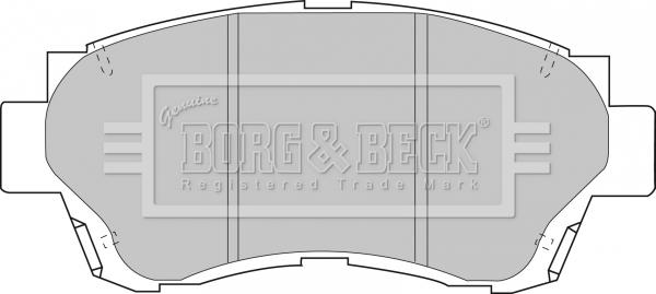 Borg & Beck BBP1377 - Гальмівні колодки, дискові гальма autocars.com.ua