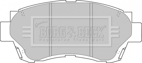 Borg & Beck BBP1377 - Тормозные колодки, дисковые, комплект avtokuzovplus.com.ua