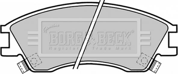 Borg & Beck BBP1378 - Тормозные колодки, дисковые, комплект avtokuzovplus.com.ua