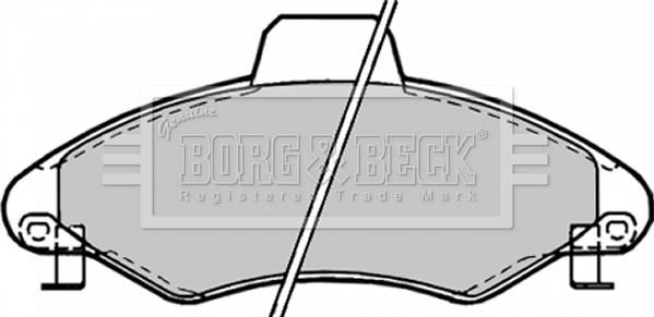 Borg & Beck BBP1382 - Тормозные колодки, дисковые, комплект autodnr.net