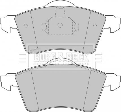 Borg & Beck BBP1384 - Тормозные колодки, дисковые, комплект avtokuzovplus.com.ua