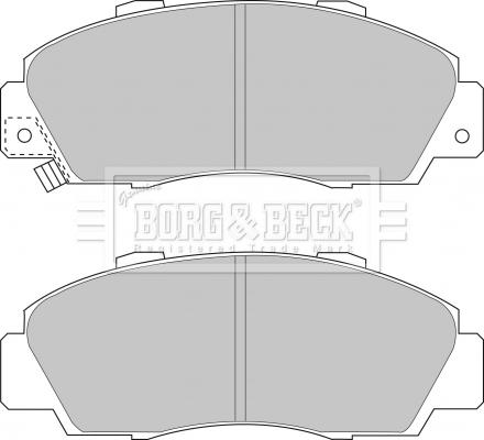 Borg & Beck BBP1389 - Тормозные колодки, дисковые, комплект avtokuzovplus.com.ua