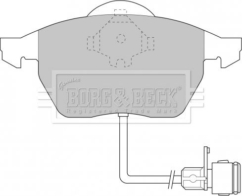 Borg & Beck BBP1392 - Тормозные колодки, дисковые, комплект autodnr.net