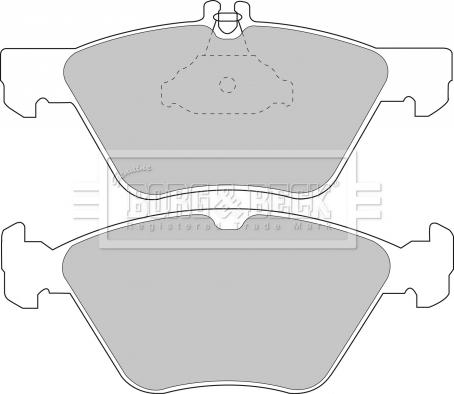 Borg & Beck BBP1393 - Тормозные колодки, дисковые, комплект avtokuzovplus.com.ua