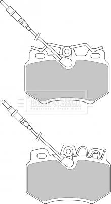 Borg & Beck BBP1395 - Тормозные колодки, дисковые, комплект avtokuzovplus.com.ua