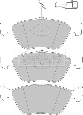 Borg & Beck BBP1396 - Гальмівні колодки, дискові гальма autocars.com.ua