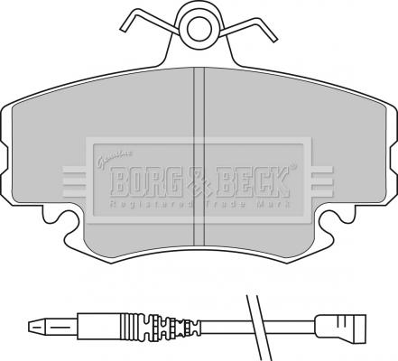 Borg & Beck BBP1397 - Тормозные колодки, дисковые, комплект autodnr.net