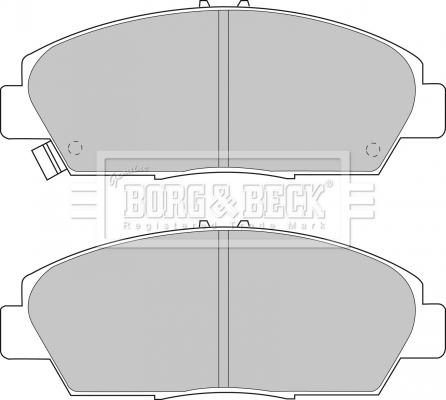 Borg & Beck BBP1398 - Гальмівні колодки, дискові гальма autocars.com.ua