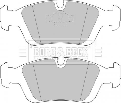 Borg & Beck BBP1399 - Гальмівні колодки, дискові гальма autocars.com.ua