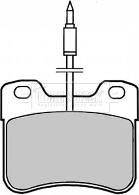 Borg & Beck BBP1402 - Тормозные колодки, дисковые, комплект avtokuzovplus.com.ua