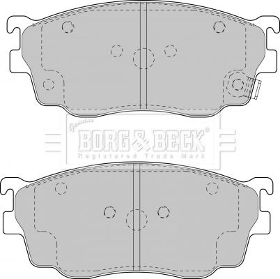 Borg & Beck BBP1404 - Гальмівні колодки, дискові гальма autocars.com.ua