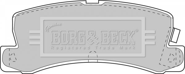 Borg & Beck BBP1405 - Тормозные колодки, дисковые, комплект autodnr.net