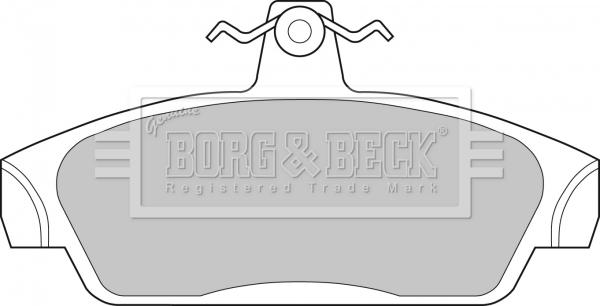 Borg & Beck BBP1411 - Тормозные колодки, дисковые, комплект avtokuzovplus.com.ua
