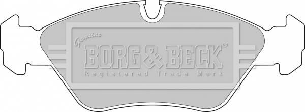 Borg & Beck BBP1412 - Гальмівні колодки, дискові гальма autocars.com.ua