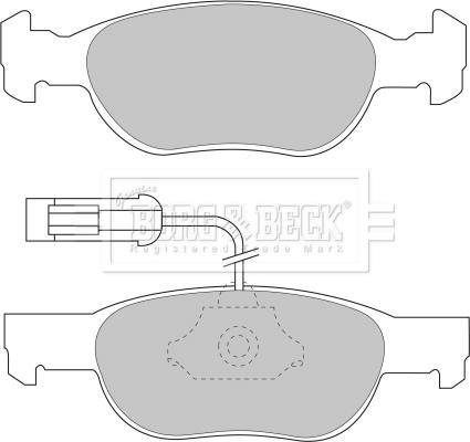 Borg & Beck BBP1418 - Гальмівні колодки, дискові гальма autocars.com.ua
