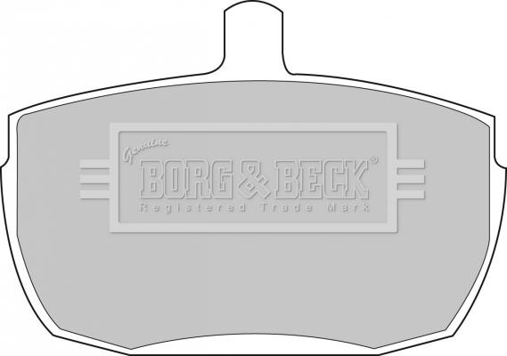 Borg & Beck BBP1422 - Гальмівні колодки, дискові гальма autocars.com.ua