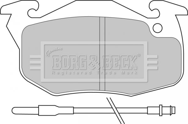 Borg & Beck BBP1425 - Тормозные колодки, дисковые, комплект autodnr.net