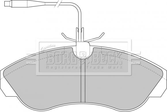 Borg & Beck BBP1430 - Тормозные колодки, дисковые, комплект avtokuzovplus.com.ua