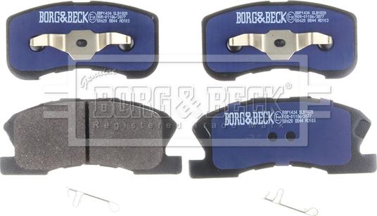Borg & Beck BBP1434 - Тормозные колодки, дисковые, комплект avtokuzovplus.com.ua