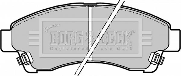 Borg & Beck BBP1435 - Гальмівні колодки, дискові гальма autocars.com.ua
